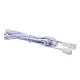 Flexible Extendable Cables for AIBOO LED Under Cabinet Lighting Kit White Cord 1.5m (60 inch) Extension Cords (2-pin White Cords, 4 Pack)
